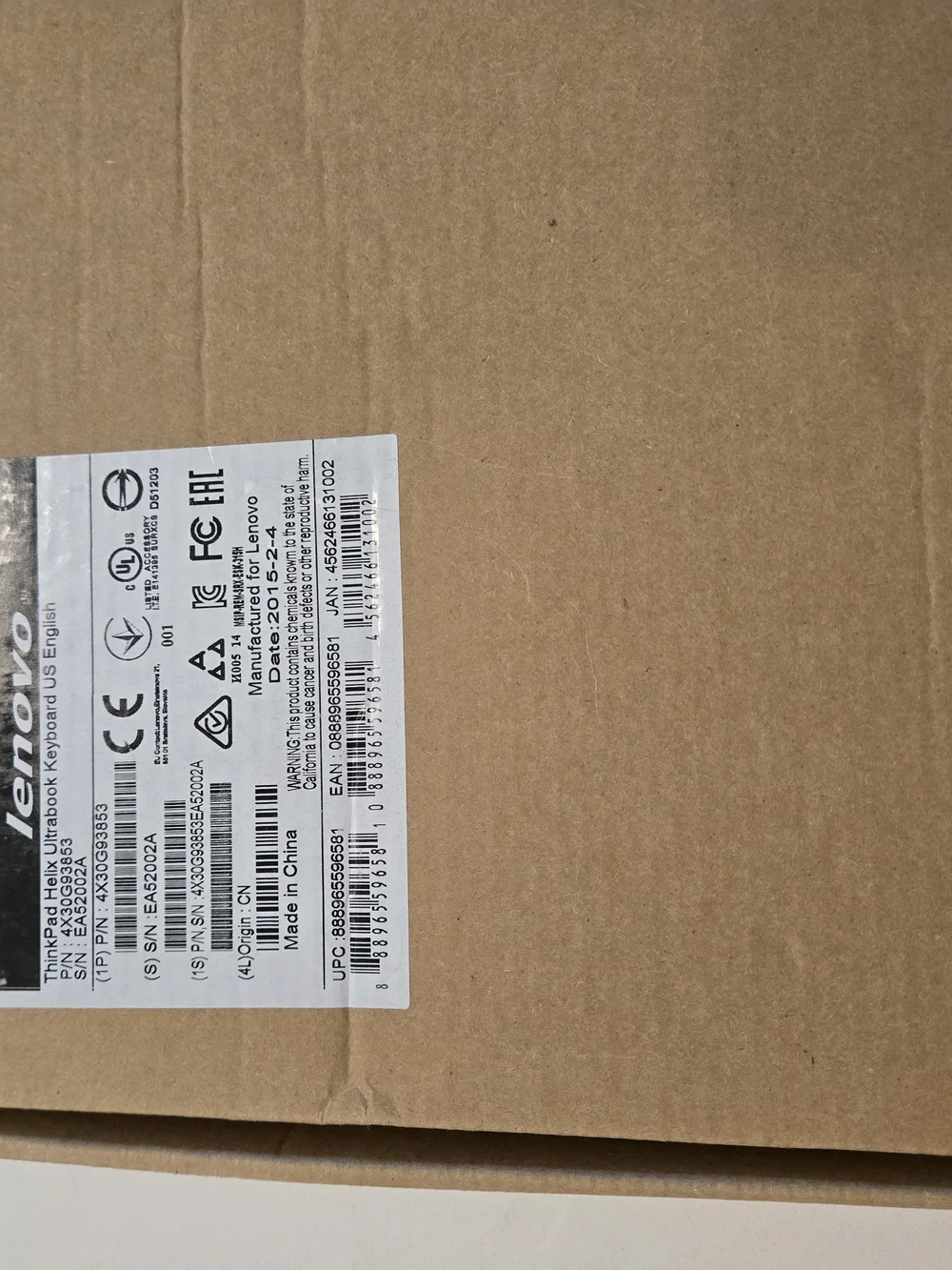 Lenovo Black Laptop Keyboard and Dock Connector NEW